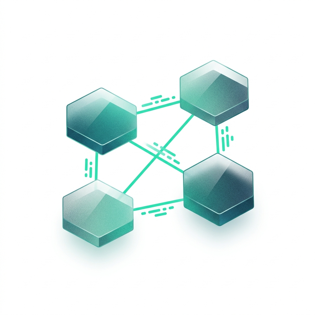 Multi-agent swarm architecture conceptual graphic
